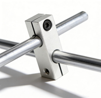 Connecteur transversal optique en alliage d'aluminium anodisé métrique 8mm 12mm 16mm, pince de fixation d'axe pour routeur CNC et cadre d'imprimante 3D