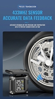 Système de surveillance de pression des pneus (TPMS) pour moto, solaire et USB, capteur TPMS universel, écran couleur, avec fonction de prévention des fuites d'air des pneus, batterie longue durée