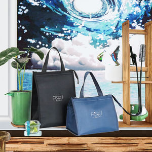 Fashionable Striped Large Capacity Waterproof Eco-Friendly Portable <b>Cooler</b> Bag Durable Oxford Thickened Aluminum Film Picnics - Product Image 2