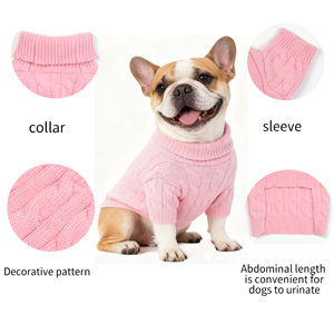 เสื้อกั๊กขนสุนัขถักแบบเรียบง่ายสำหรับทุกฤดูกาล เสื้อผ้าสัตว์เลี้ยง ผู้ผลิตจากจีน - Product Image 6