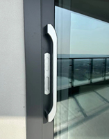 Portes coulissantes en aluminium pour villa, portes de patio, fenêtres à double vitrage, étanches, modernes