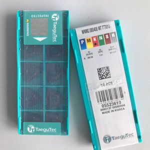 เม็ดมีดกลึง WNMG 080408 MT CT7015 ยี่ห้อ Taegutecs สำหรับเครื่องกลึง CNC ขนาดใบมีด 10 มม. ความหนา 1.5 มม. เคลือบ PCD ความแข็ง HRC65 ปรับแต่งได้ตามความต้องการ OEM คาร์ไบด์ - Product Image 5