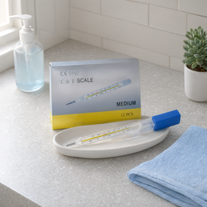Thermomètre clinique à mercure pour aisselles, mesure de la température corporelle pour adultes, enfants et bébés - Product Image 3