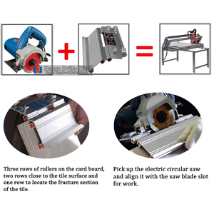 45 องศาอุปกรณ์ลบมุมกระเบื้องเซรามิคคู่มือกระเบื้องเครื่องตัดเซรามิคเครื่องมือตัดมุมกระเบื้องเครื่องลบมุมพร้อมล้อ - Product Image 6