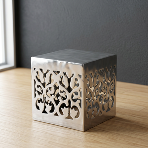 Tabouret de bar traditionnel en aluminium pour salon - Mobilier commercial durable - Product Image 1