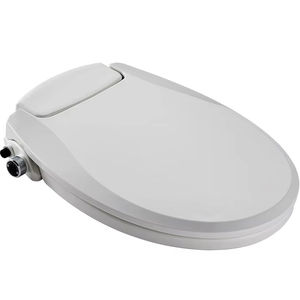 Siège de toilette non électrique Bidet blanc en forme de <span class=keywords><strong>O</strong></span> autonettoyant double buses siège de toilette fermé doux - Product Image 1