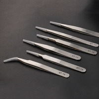 Outils de serrage, pinces droites et courbées en acier inoxydable, pinces pour composants électroniques, pinces à sourcils, pinces à cils