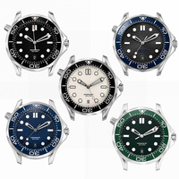 Montre de plongée automatique mécanique personnalisée, résistante à l'eau 50M, lumineuse, verre saphir synthétique, acier inoxydable 42mm, bracelet 20mm
