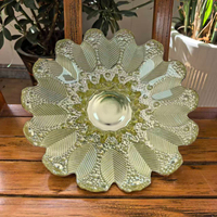 Assiette de table en verre électroplaqué à motif rayonnant, style européen, assiette à steak, assiettes de présentation de luxe pour banquets de mariage