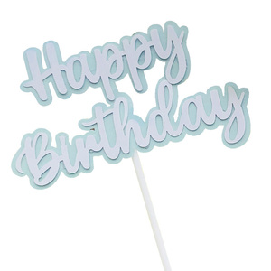 Décoration de gâteau style INS, nœud à paillettes <span class=keywords><strong>arc</strong></span>-<span class=keywords><strong>en</strong></span>-<span class=keywords><strong>ciel</strong></span>, carte de gâteau d'<span class=keywords><strong>anniversaire</strong></span> à insérer, accessoire de gâteau pour fête de fille - Product Image 6