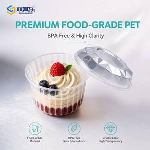 Envase Redondo Transparente de PET para Postres, con Tapa Transparente, Caja de Plástico Desechable para Pastel de Queso Vasco - Product Image 4