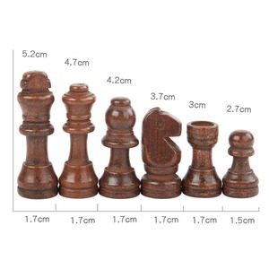 Pièces <span class=keywords><strong>d</strong></span>'<span class=keywords><strong>échec</strong></span>s <span class=keywords><strong>en</strong></span> <span class=keywords><strong>bois</strong></span> <span class=keywords><strong>Jeu</strong></span> <span class=keywords><strong>d</strong></span>'<span class=keywords><strong>échec</strong></span>s <span class=keywords><strong>King</strong></span> Hauteur 5.5CM Pion Hauteur 1.5CM 2.2" - Product Image 6