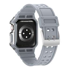 Coque intégrée en Silicone pour <span class=keywords><strong>Apple</strong></span> <span class=keywords><strong>watch</strong></span> 7, 45mm, 41mm, <span class=keywords><strong>Protection</strong></span> de bord, Crash, pour iwatch 6 5 4 SE 3, 44mm, 42mm, 40mm - Product Image 6