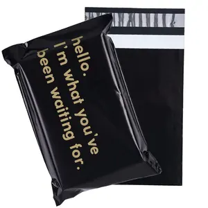 Benutzer definierte Poly Black Mailer Plastiktüte Verpackung Kunststoff Mailer Poly Taschen für Paket Sendungen Versand