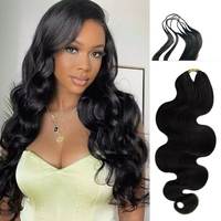 Extensions de cheveux naturels ondulés au crochet, soyeux et volumineux, sans colle, confortables et à installation rapide