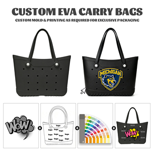 Sac à bandoulière léger en EVA de couleur unie, sac à main polyvalent à <span class=keywords><strong>large</strong></span> ouverture, durable, imperméable, grand sac fourre-tout de 15 pouces pour usage quotidien - Product Image 6