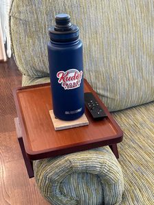 Clip en bambou sur canapé Table <span class=keywords><strong>accoudoir</strong></span> plateau canapé Table d'appoint pour salon collations ordinateur portable porte-livre chevet Portable bureau - Product Image 5
