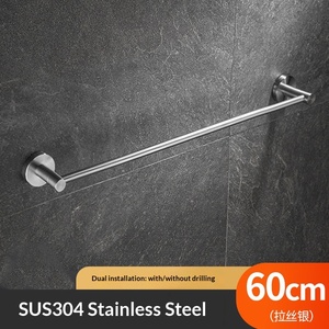 Porte-serviettes doré en acier inoxydable 304, à tige unique, à fixation par perçage, pour <span class=keywords><strong>salle</strong></span> <span class=keywords><strong>de</strong></span> <span class=keywords><strong>bain</strong></span> et toilettes, support <span class=keywords><strong>de</strong></span> suspension pour serviettes <span class=keywords><strong>de</strong></span> toilette à tige unique - Product Image 6