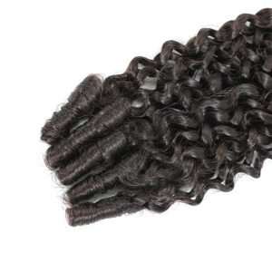 Cheveux humains bouclés birmans pour tresses au crochet, tresses bohèmes, extensions de cheveux humains 100% naturels, cheveux humains au crochet Miracle Knots - Product Image 3