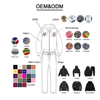Pull à capuche zippé en molleton épais personnalisé avec logo pour homme – Sweat-shirt demi-zip de haute qualité pour homme