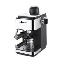 Cafetera Eléctrica Espresso Anbolife de 4 Tazas, Acero Inoxidable, Función de Vapor, Fabricación OEM ODM para Cappuccino