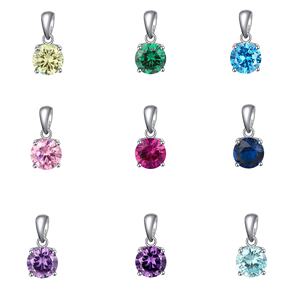 Colgante de plata 925 para mujer con joyería de CZ multicolor, pulsera y collar chapados en oro, adecuado para regalos y fiestas - Product Image 1