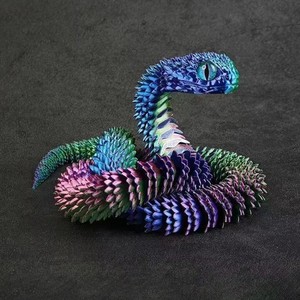 QY Vente Flash : Modèle de dragon en plastique imprimé en 3D à assembler, jouet pour collection et décoration cadeau - Product Image 3