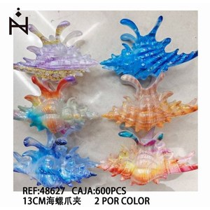 Fermacapelli a Forma di Conchiglia 13Cm, Confezione da 2 Pezzi per Colore - Product Image 3