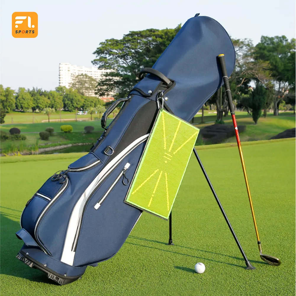 Golf Training Aids Swing Trainer Hitting Mat Artificial Grass Rubber Non-slip Straw Practice Sequin Track Detection Mat