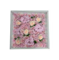 Blumen Spiegel Großhandel LED Dance Floor Panel mit künstlichen Blumen für Hochzeits feier Bar