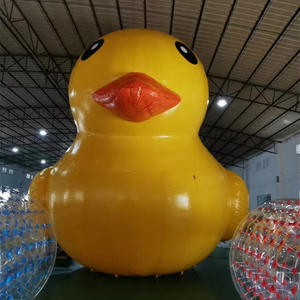 Canard géant gonflable en caoutchouc jaune, équipement de jeu d'amusement, canard jaune fixe à l'eau, personnage de dessin animé pour promotion - Product Image 5
