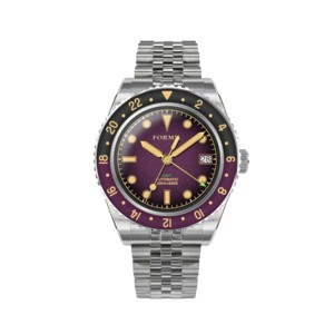 Reloj de Cuero Vacuno de Alta Calidad con Movimiento Mecánico <span class=keywords><strong>GMT</strong></span> de Acero Inoxidable, Bisel Giratorio de Zafiro, Esfera de 28 mm y Resistencia al Agua de 10 Bares - Product Image 6