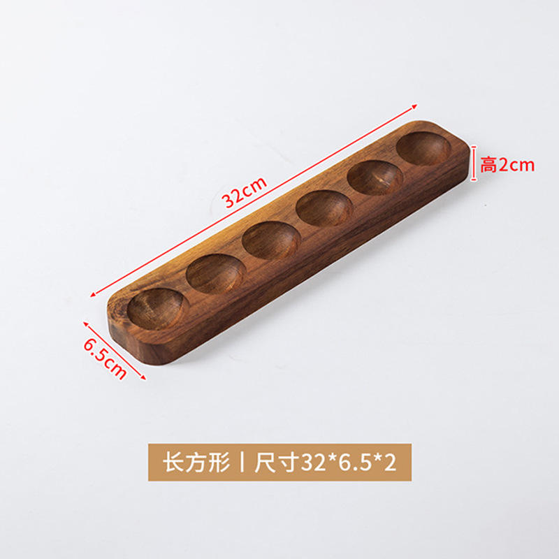 Six single row egg tray 32*6.5*2cm brown