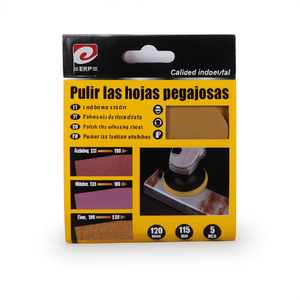 Dischi Abrasivi Erpsl 115mm P120 Non Perforati, Pad per Lucidatura Automobilistica, Confezione da 5 - Product Image 2