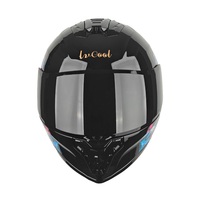 Casque modulaire ABS innovant pour adultes, double visière, déverrouillage rapide, casque ouvert LV115 homologué DOT, toutes motos