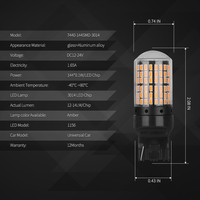 MOXI IOL prix d'usine nouvelle voiture lumière LED 7440-144SMD-3014 Auto lampe frontale avec frein arrière clignotant Rock Lights"