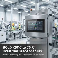 Module LCD TFT 7 pouces 800x480 RGB 40 broches, 800 nits de luminosité élevée, -20~70 ℃   pour affichage HMI industriel