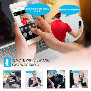 {Manufacturer} Sonnette de porte intelligente Tuya Smart Life 1080P haute définition, caméra vidéo Wi-Fi pour la maison, compatible Google et Alexa - Product Image 5