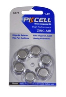 Pile au zinc-air A675, pile bouton sèche, pile acide pour appareils auditifs Pr44