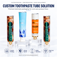 Tubes en aluminium et plastique pour dentifrice, emballages vides avec bouchon à vis, impression UV, logo personnalisé, 12,7-35 mm