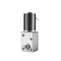 Moteur à engrenage à vis sans fin à aimant permanent 24 V CC, 50 tr/min, couple élevé, pour volet roulant, avec frein intégré dans la boîte de vitesses
