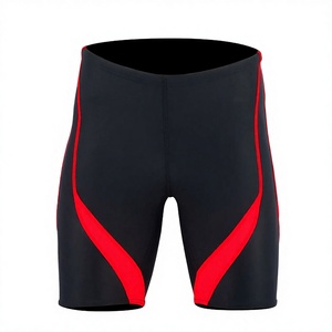Shorts de compression bleus pour hommes, taille haute, séchage rapide, sportifs, avec poche arrière, pour la course à pied, vente en gros - Product Image 3