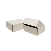 Carton ondulé découpé à la matrice 1 bouteille boîte en carton de vin uni brun blanc impression personnalisée