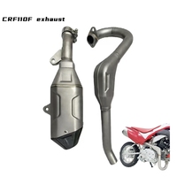 Pièces et accessoires CRF110F, silencieux d'échappement en acier inoxydable CRF110F, échappement CRF110 avec dessus en carbone, diamètre intérieur du silencieux 39 mm