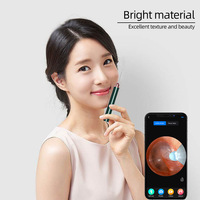 Nettoyeur de cérumen visuel avec caméra, endoscope sûr pour l'élimination du cérumen avec caméra 5M, otoscope lumineux, outils de nettoyage d'oreilles, soins auriculaires