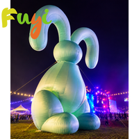 Mascotte animale gonflable de dessin animé de haute qualité pour l'extérieur avec éclairage LED