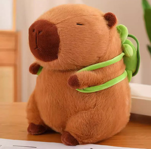 Más vendido: Juguete de peluche de visón feo-adorable, bufanda, muñeco, gorro de cumpleaños, animal de peluche divertido, capibara de peluche con mocos - Product Image 6