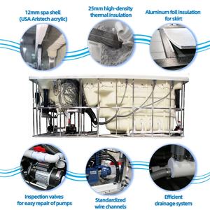 Aquaspring Balboa Control 5,8 M Whirlpool Swim Spas Venta caliente Acrílico Piscina sin fin Piscina al aire libre - Product Image 5