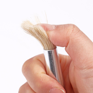 FOSKA – Lot de 4 pinceaux ronds pour aquarelle et <span class=keywords><strong>peinture</strong></span> à l'huile pour enfants, avec poils durables et manches ergonomiques, pour fournitures artistiques - Product Image 3