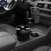 Penyangga Cangkir Mobil 2-in-1 ABS Grosir dengan Penyangga Ponsel, Dapat Disesuaikan, Universal, Cocok untuk 180+ Mobil, Penyangga Interior